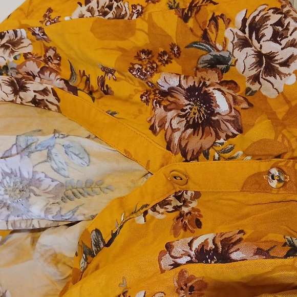 Torrid Yellow Floral Dress Sz 4X - Picture 3 of 3